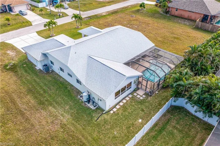 Birds eye view of property