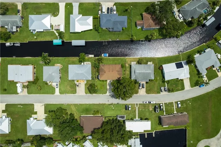 Birds eye view of property