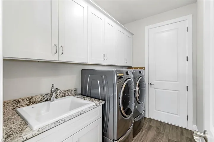 Laundry Room has a large pantry.