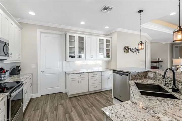 Large Kitchen with Stainless Steel Appliances
