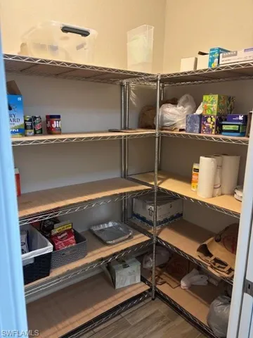 Oversized Pantry in Laundry Room.