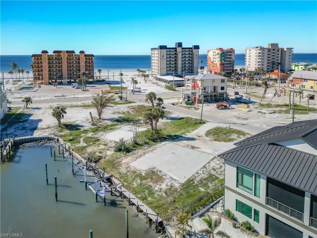 View of urban area featuring a nearby body of water