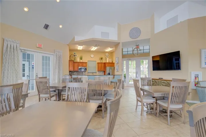 Community clubhouse can be used for reading, connecting to the internet or can be rented for parties.