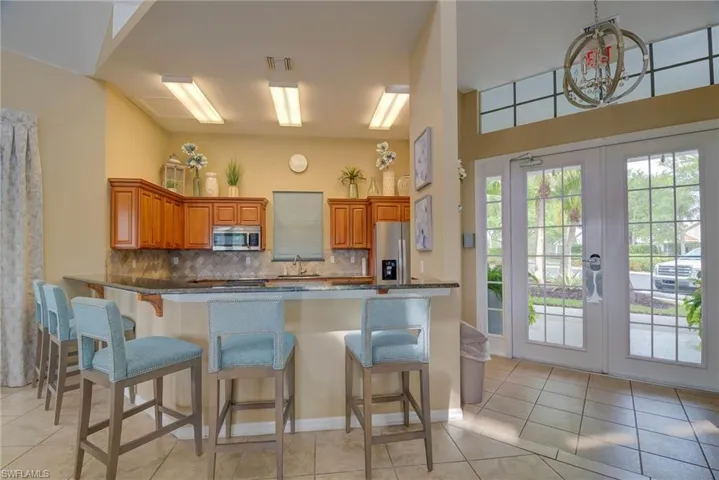 Community clubhouse kitchen.