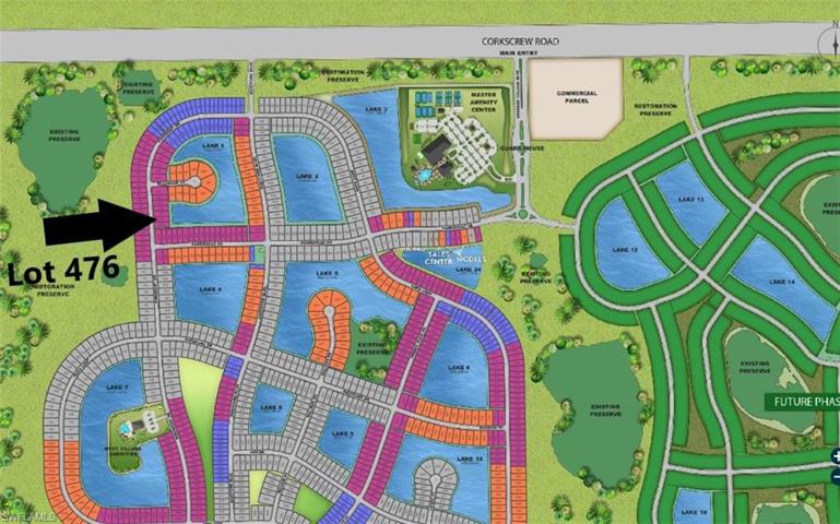 Site map - lot 476 with water views