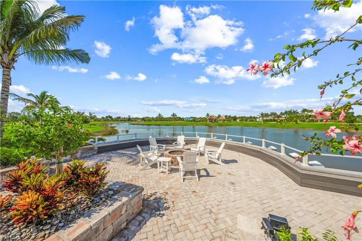 View of patio / terrace featuring a water view