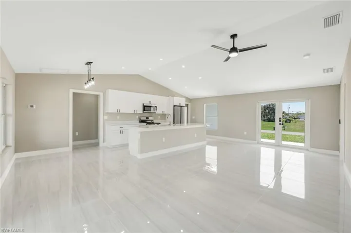 open concept floor plan