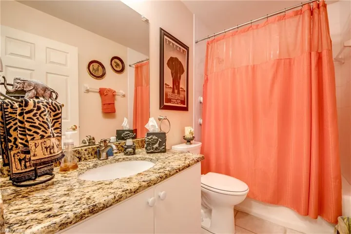 Guest bathroom is welcoming for your family and guests.