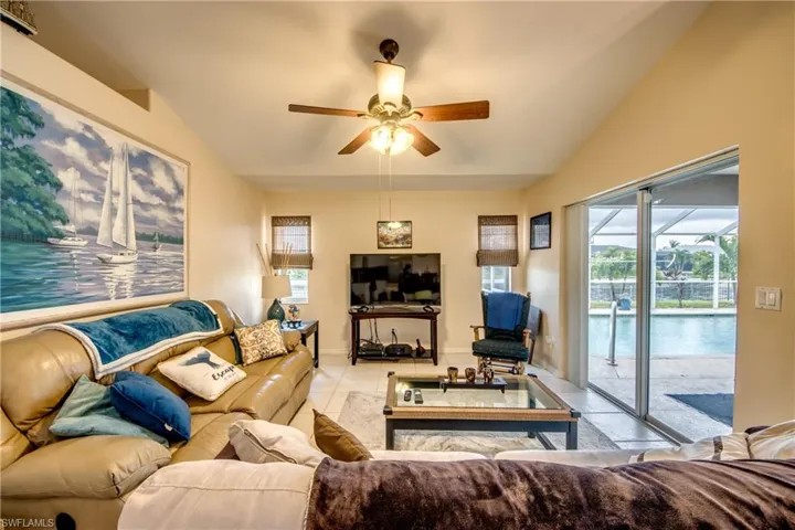 Another view of the family room. Every room is furnished for you.