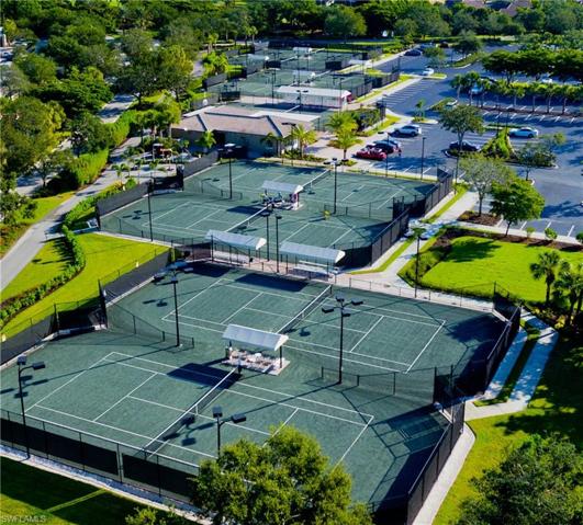 Club's 9 Har-Tru tennis courts. Informal or organized league play with professional instruction available