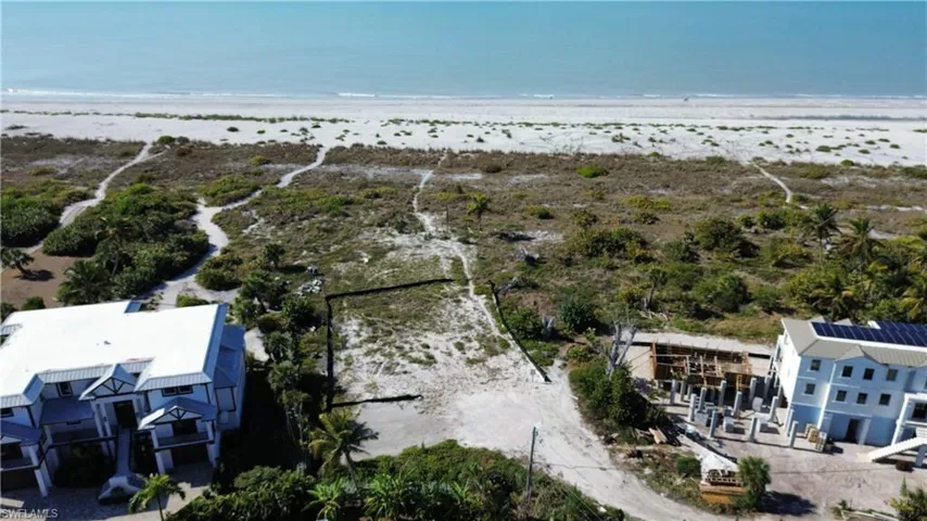 Drone / aerial view of expansive coastline