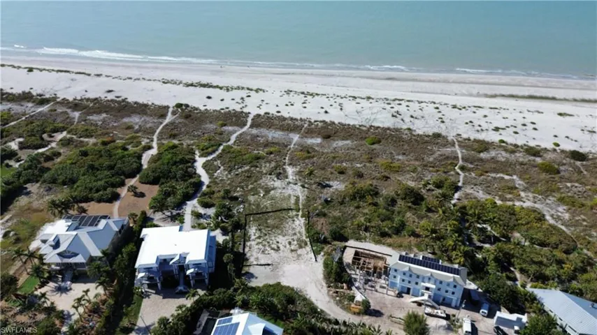 Drone / aerial view of expansive beach