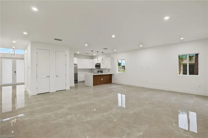 View of unfurnished living room