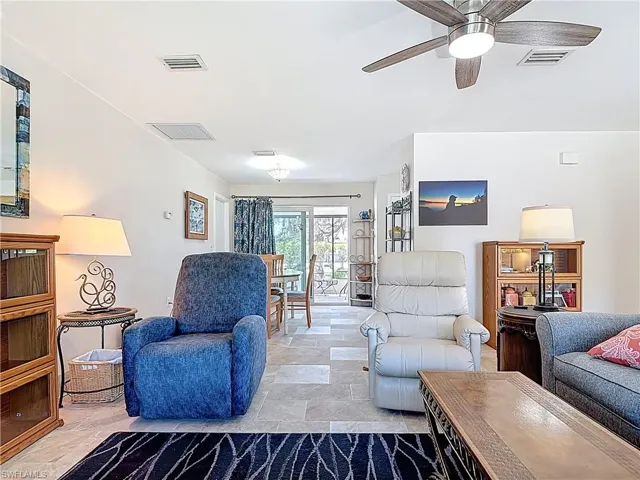 Light and bright, note the nice ceiling fan