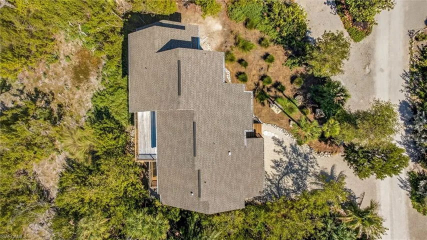 View from above of property