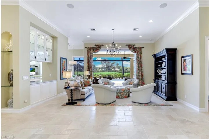 Sophisticated Transitional Style w. Stone Flooring & Neutral Palette Throughout