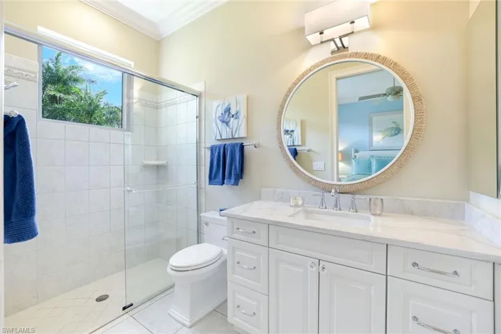 En-Suite Bath w. Quartzite-topped Vanity