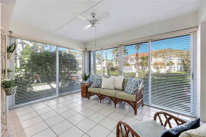 Florida Room with garden views