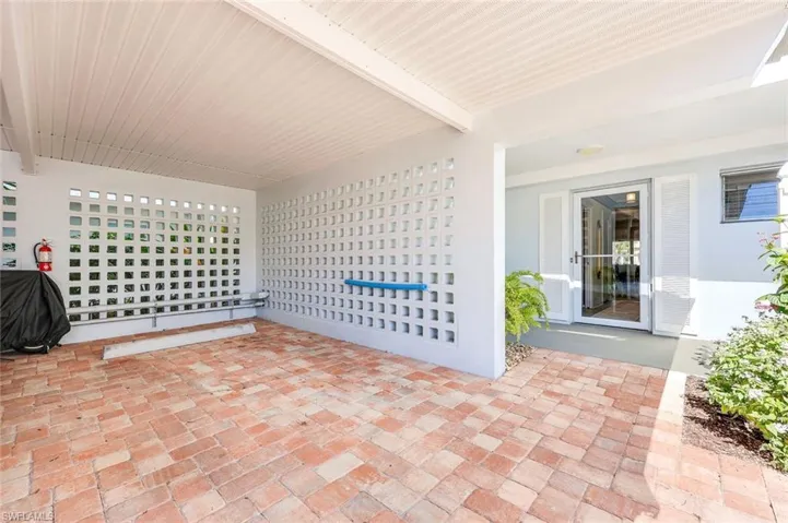 Your deeded carport is next to your front door