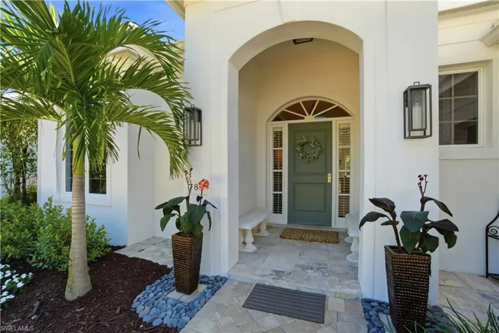 Nicely updated Travertine Entry Area.