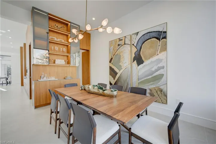 View of dining room