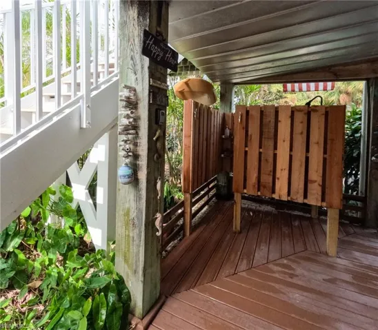 View of deck