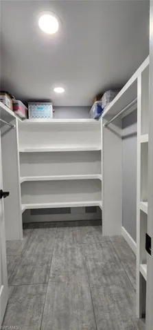 Primary closet storage
