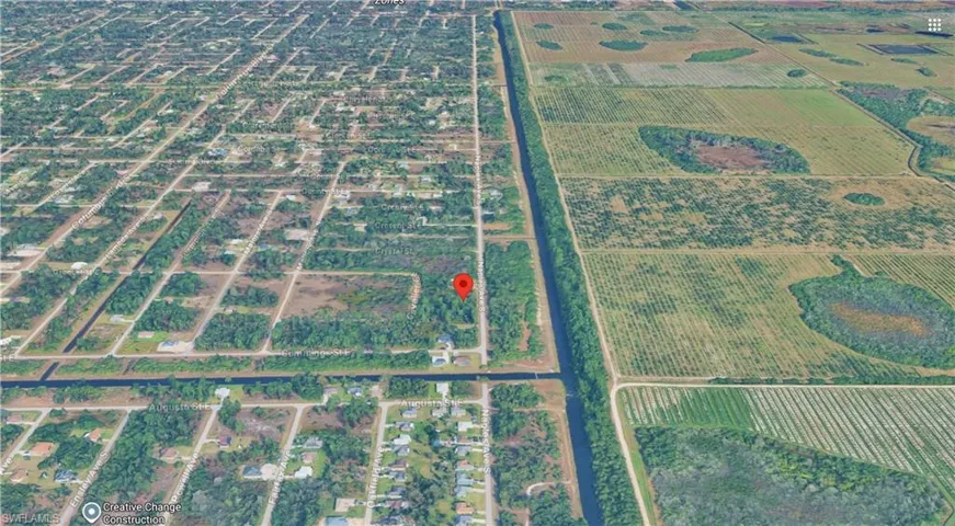 Aerial overview of property's location