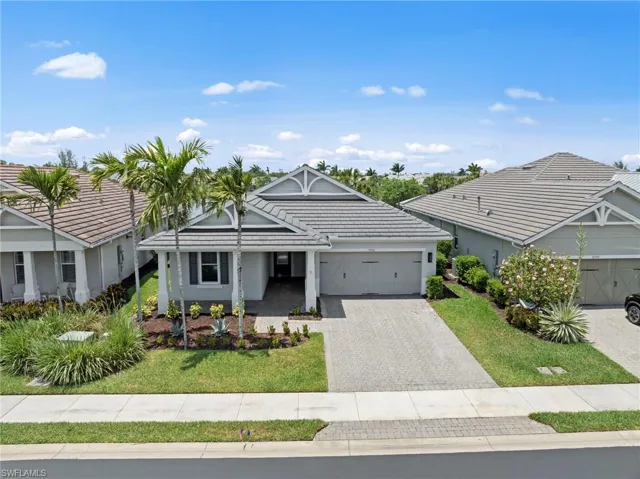 Aerial view of the home