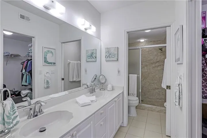 Master Bathroom dual sinks