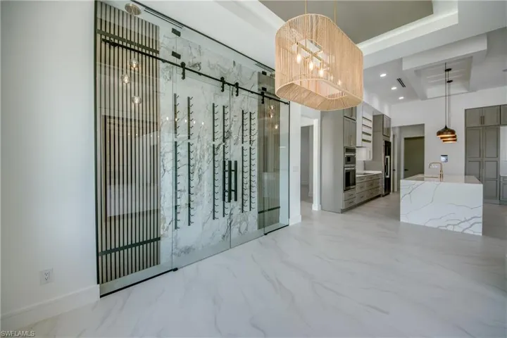 Storage room with a sink