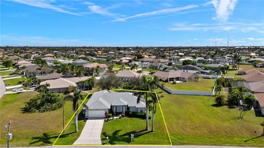 Drone / aerial view with a residential view