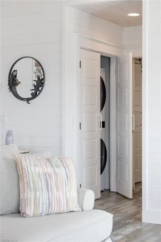 Convenient Closet Laundry with Built-Ins