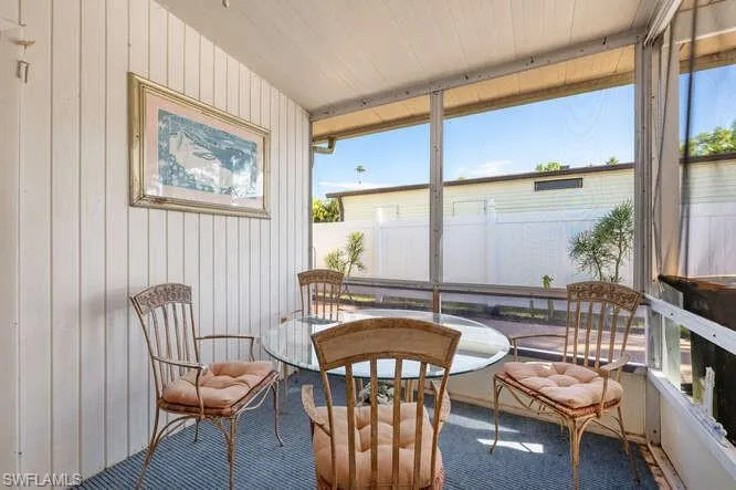 Sunroom with plenty of natural light