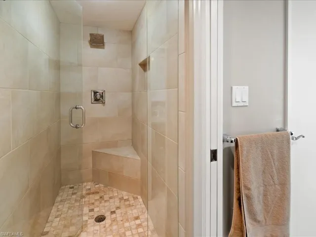 Bathroom featuring a stall shower