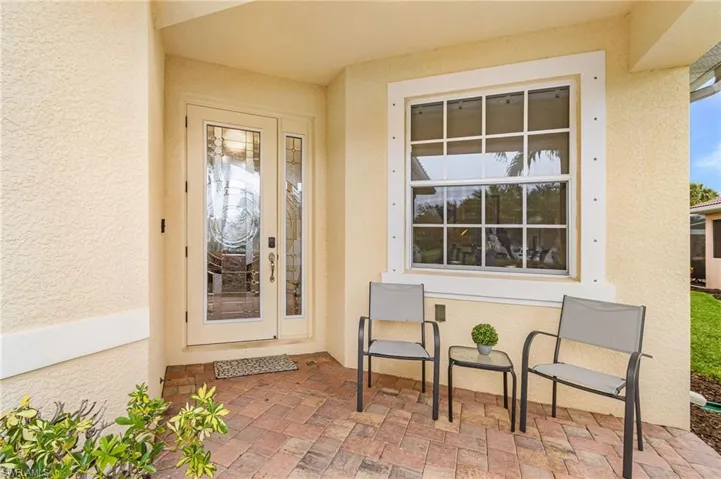 Welcoming porch area