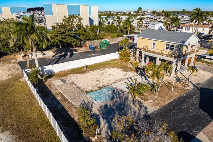 Aerial view of residential area