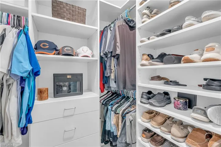 View of spacious closet