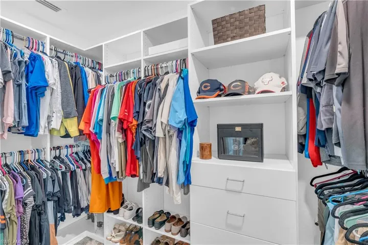 View of spacious closet