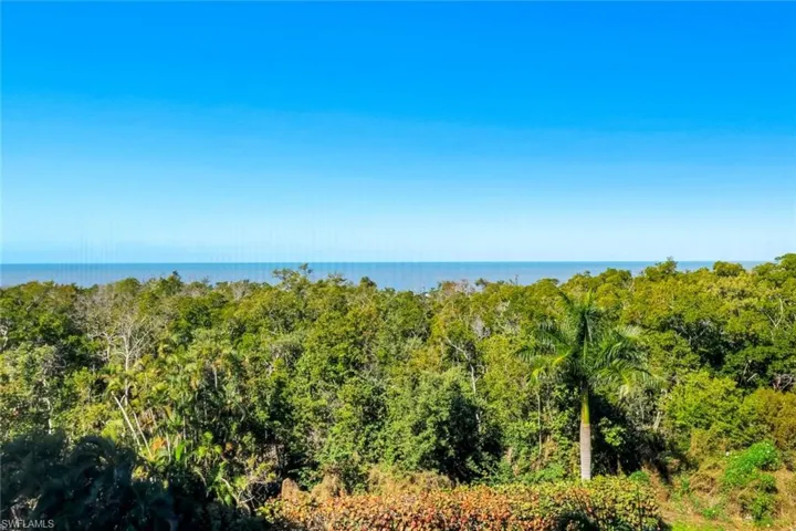 View of gulf and mangrove from screened lanai