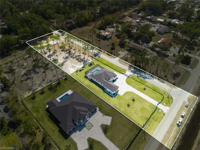 View of property location with property parcel outlined.