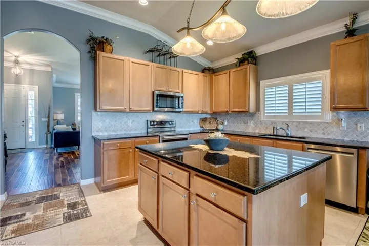 Granite Counter Tops, Built in garbage can