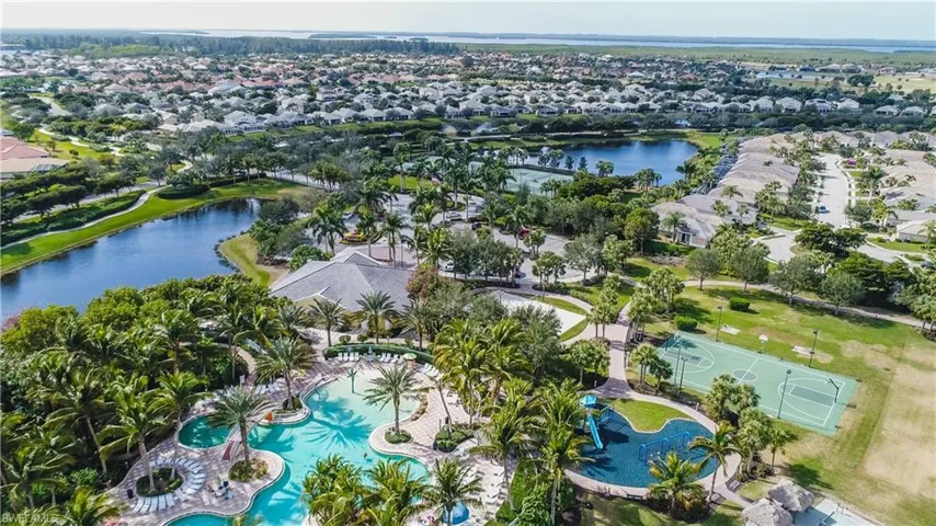 Community Aerial of pool and clubhouse