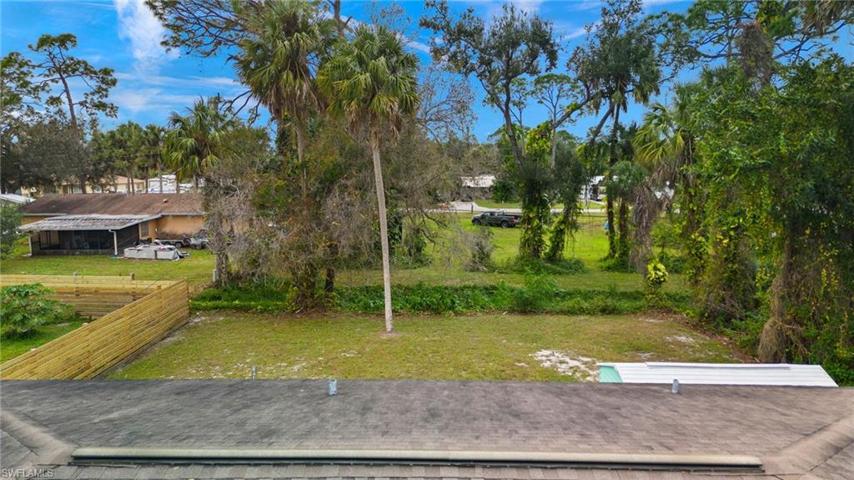 back yard area