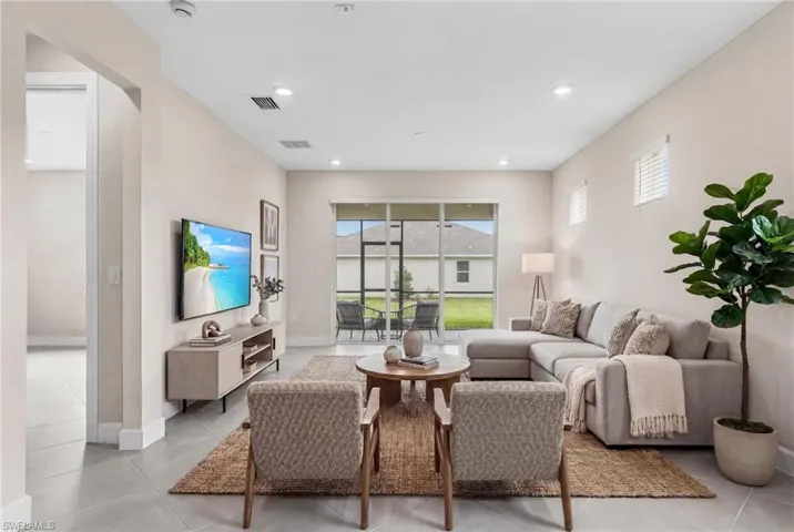 Virtual Gathering room featuring baseboards and recessed lighting
