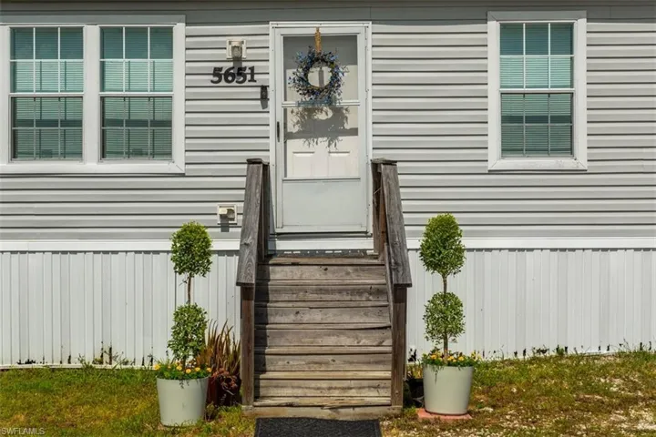 View of exterior entry