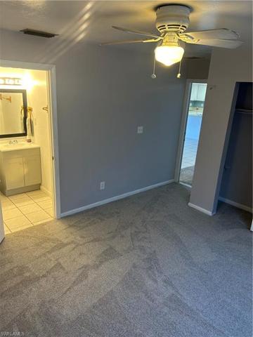 Bedroom #3 with doors to living room, private bathroom and private enterence
