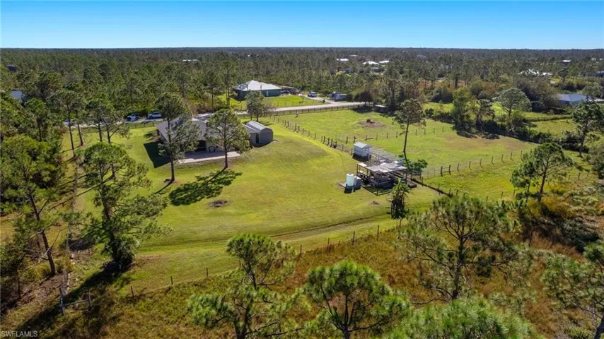 Aerial view featuring a rural view