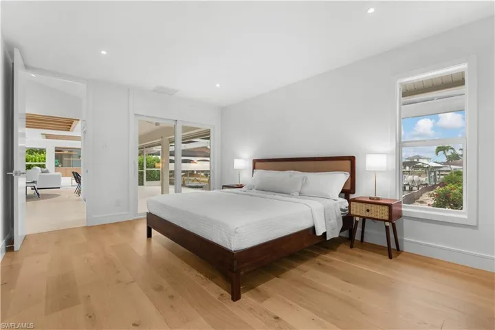 Elegant wood floors complete the primary suite.