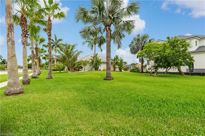 Spacious side yard to make into your tropical retreat.